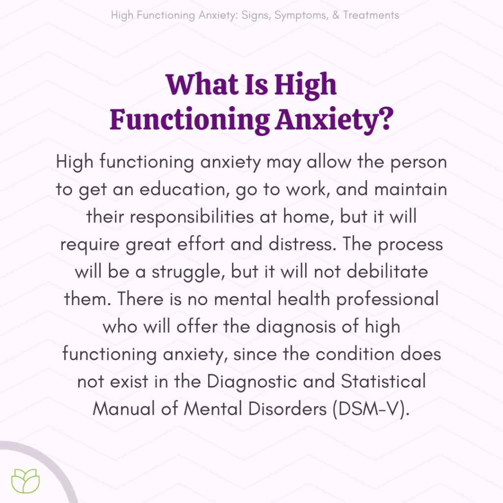 High Functioning Anxiety Treatment